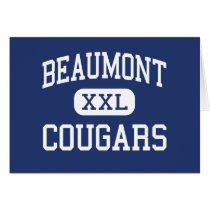 Beaumont - Cougars - High - Beaumont California Cards