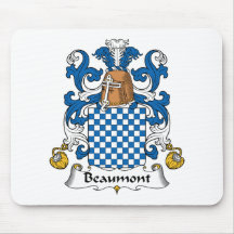 Beaumont Family Crest Mouse Mats