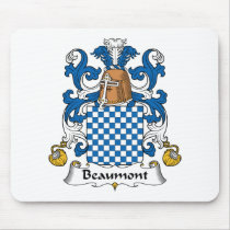 Beaumont Family Crest Mouse Mats