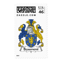 Beaumont Family Crest Postage Stamp