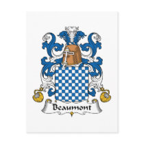 Beaumont Family Crest Post Cards