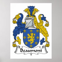 Beaumont Family Crest Posters