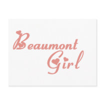 Beaumont Girl tee shirts Postcard
