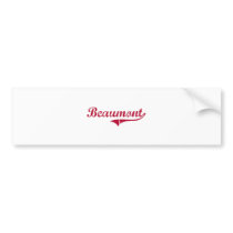 Beaumont Mississippi Classic Design Bumper Stickers