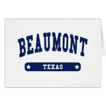 Beaumont Texas College Style t shirts Greeting Card