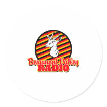Beaumont Valley Radio Round Sticker