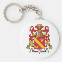 Beauregard Family Crest Key Chains