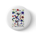 Beautful Jacobean Bird of Paradise Embroidery Pins