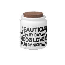 Beautician by Day Dog Lover by Night Candy Dish