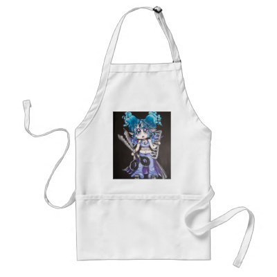 Beautician Fairy Goth Apron by Pur_Imagination
