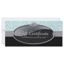 BEAUTICIAN GIFT CERTIFICATE RACK CARD TEMPLATE