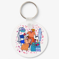 Beautician Keychain by occupationtshirts Beautician Keychain