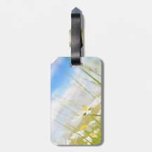 Beautifufl spring meadow background luggage tags