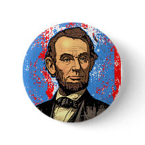 Beautiful Abraham Lincoln Portrait Pinback Button