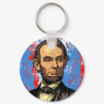 Beautiful Abraham Lincoln Portrait keychains