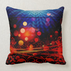 Beautiful Abstract Chevron Light Rays Design Pillow