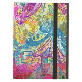Beautiful Abstract Colorful Floral Swirls Flourish iPad Cases