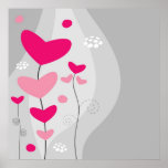 Beautiful Abstract Flowers Print
