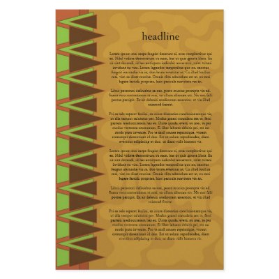 Beautiful abstract shapes design stationery paper by karanta