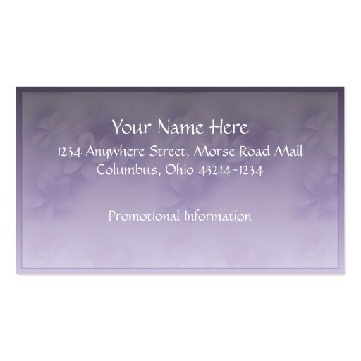 Beautiful African American Woman 2 Business Cards (back side)