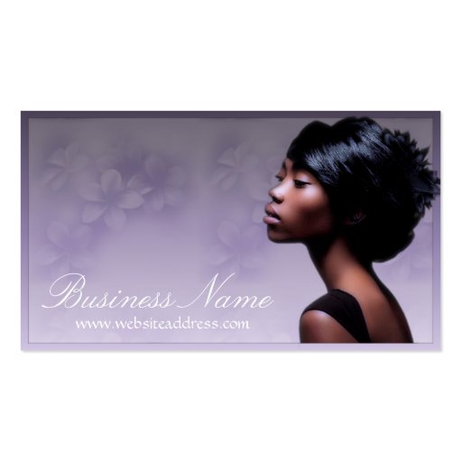 Beautiful African American Woman 2 Business Cards