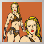 Beautiful Amazon Women Poster