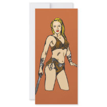 Beautiful Amazon Women Full Color Rack Card