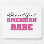 Beautiful American Babe Mouse Mat