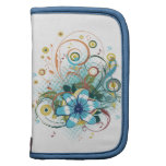 Beautiful and cool music notes floral swirls dots folio planners
