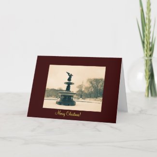 Beautiful Angel Christmas Card - Central Park card