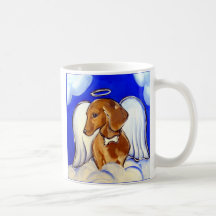 "Beautiful Angel Dachshund Mugs"