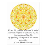Beautiful ANGEL quote by Saint Thomas Aquinas Postcard