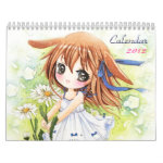 Beautiful anime chibi girls Calendar 2012