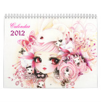 Beautiful anime girls Calendar 2012