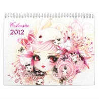 Beautiful anime girls Calendar 2012 calendar