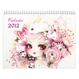 Beautiful anime girls Calendar 2012 calendar