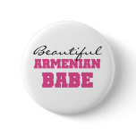 Beautiful Armenian Babe Pinback Buttons