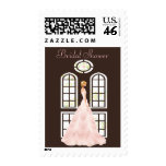 Beautiful Art Deco Bridal Shower Stamp