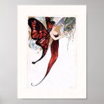 Beautiful Art Deco Butterfly Fairy Print