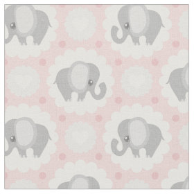 Beautiful Baby Elephant in Pink Fabric