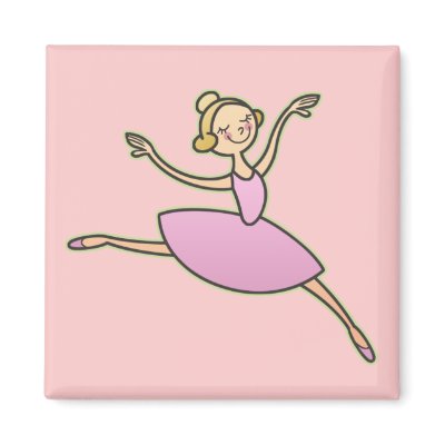 Beautiful Ballerina Refrigerator Magnet by konceptskids