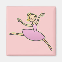 Beautiful Ballerina Refrigerator Magnet