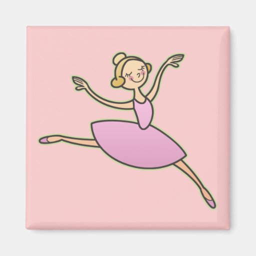 Beautiful Ballerina Refrigerator Magnet