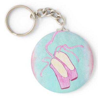 Beautiful Ballet Shoes Keychain by akcorcoran
