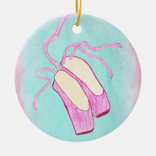 Beautiful Ballet Shoes Ornament Zazzle