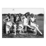 Beautiful Bathing Beauties On Ice Card