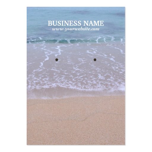 Beautiful Beach Earring Display Cards Business Card Templates (front side)