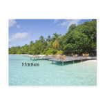 Beautiful beach in maldives postcards