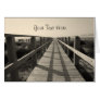 Beautiful "Beach Walk in Sepia" Greeting Cards