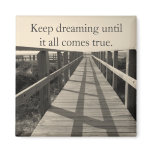 Beautiful "Beach Walk in Sepia" Refrigerator Magnet